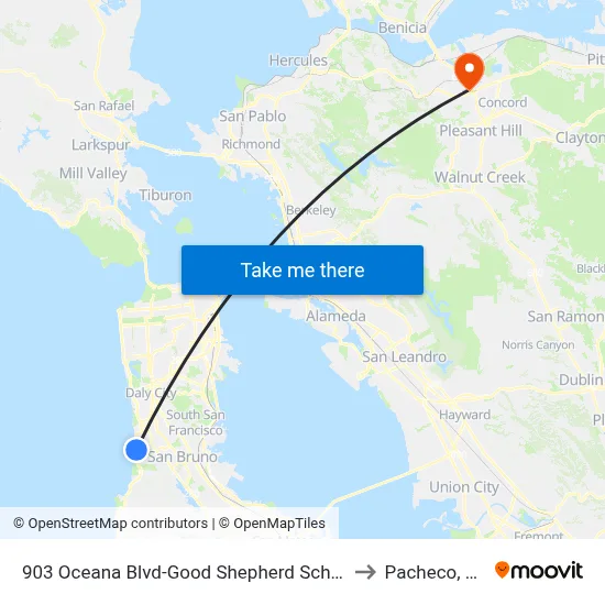 903 Oceana Blvd-Good Shepherd School to Pacheco, CA map