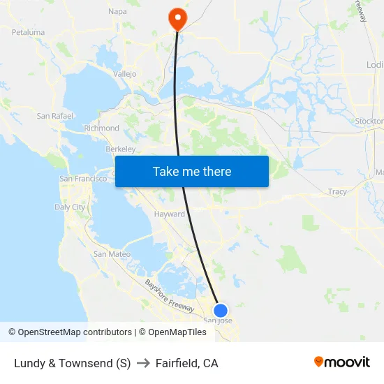 Lundy & Townsend (S) to Fairfield, CA map