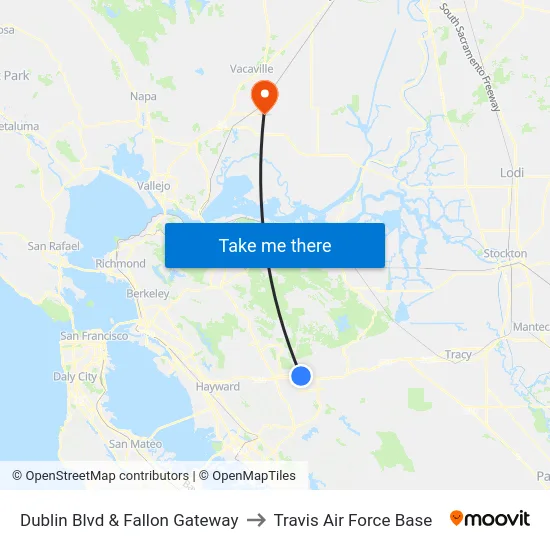 Dublin Blvd & Fallon Gateway to Travis Air Force Base map
