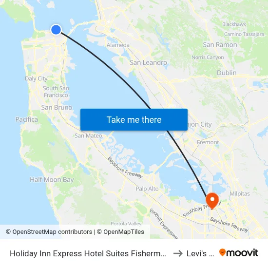 Holiday Inn Express Hotel Suites Fisherman s Wharf an IHG Hotel San Francisco to Levi's Stadium map