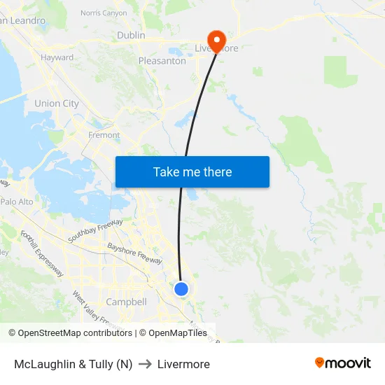 McLaughlin & Tully (N) to Livermore map