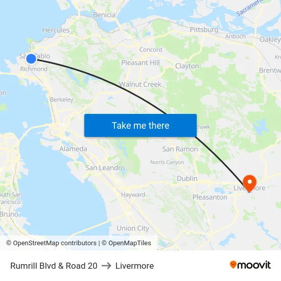 Rumrill Blvd & Road 20 to Livermore map