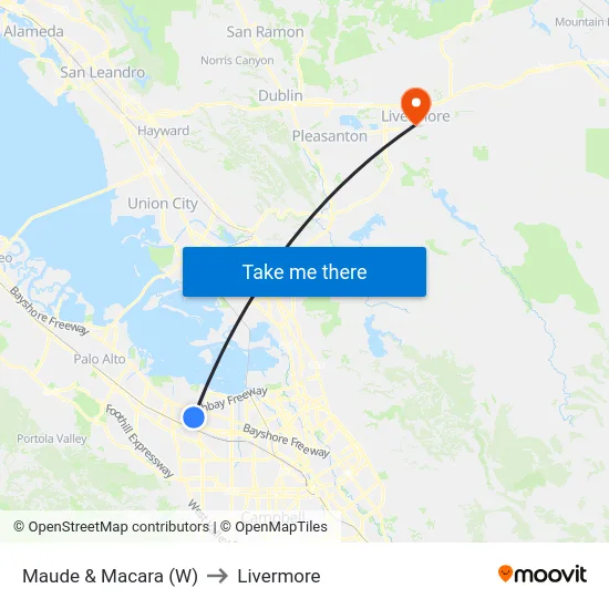Maude & Macara (W) to Livermore map