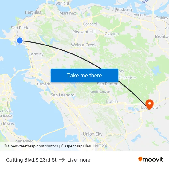 Cutting Blvd:S 23rd St to Livermore map