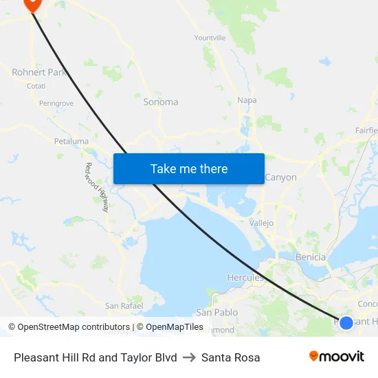 Pleasant Hill Rd and Taylor Blvd to Santa Rosa map