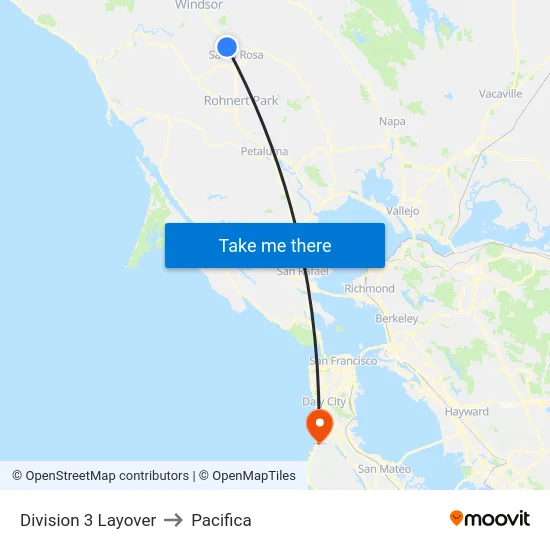 Division 3 Layover to Pacifica map