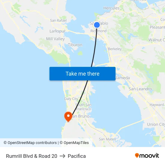 Rumrill Blvd & Road 20 to Pacifica map