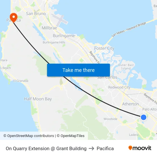On Quarry Extension @ Grant Building to Pacifica map