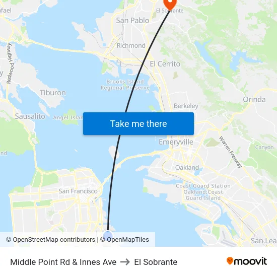 Middle Point Rd & Innes Ave to El Sobrante map