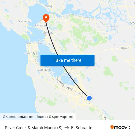 Silver Creek & Marsh Manor (S) to El Sobrante map