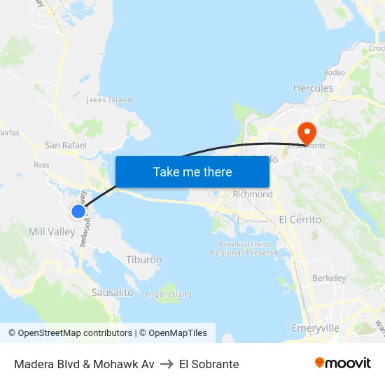 Madera Blvd & Mohawk Av to El Sobrante map