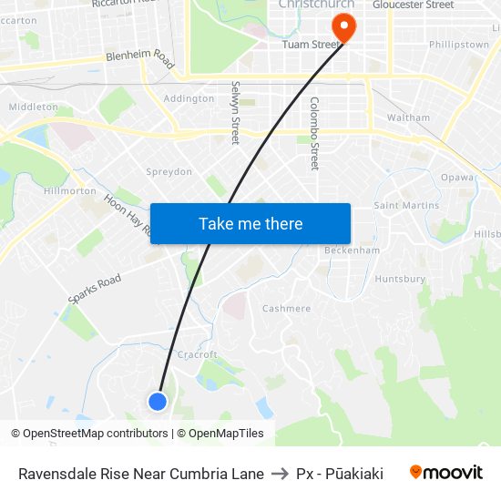 Ravensdale Rise Near Cumbria Lane to Px - Pūakiaki map