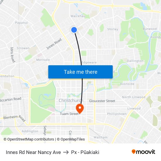 Innes Rd Near Nancy Ave to Px - Pūakiaki map