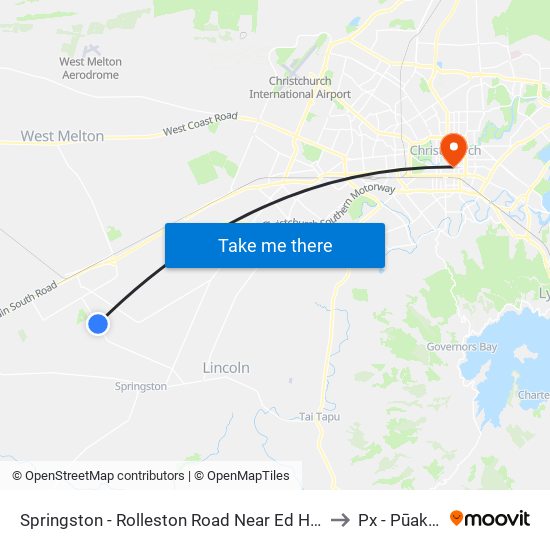Springston - Rolleston Road Near Ed Hillary Dr to Px - Pūakiaki map