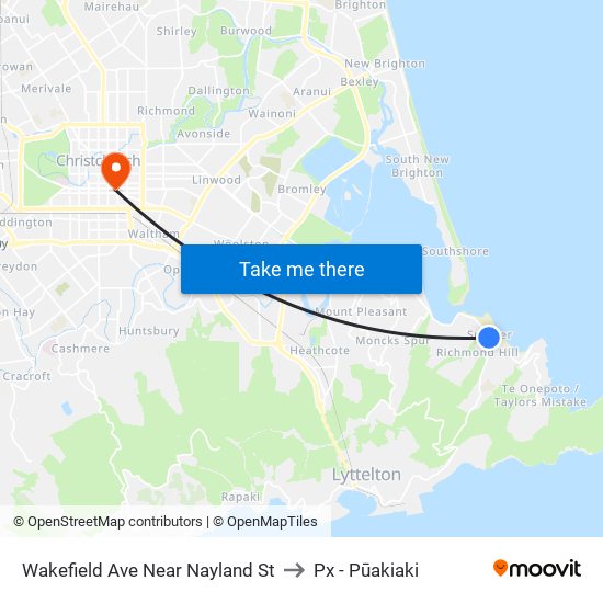 Wakefield Ave Near Nayland St to Px - Pūakiaki map