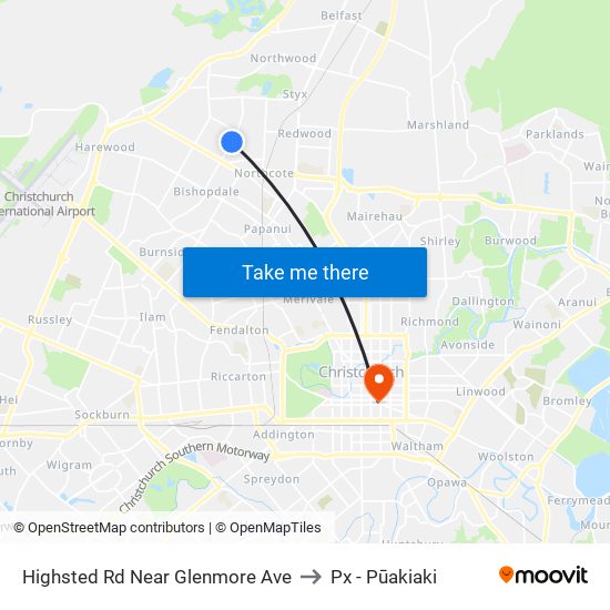 Highsted Rd Near Glenmore Ave to Px - Pūakiaki map