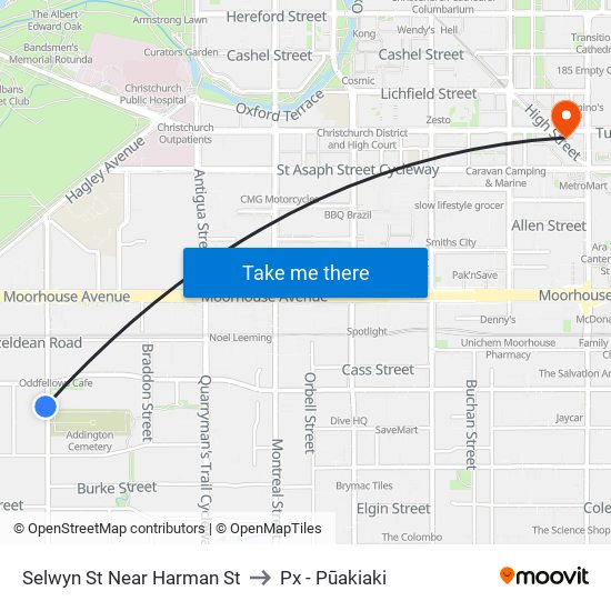 Selwyn St Near Harman St to Px - Pūakiaki map