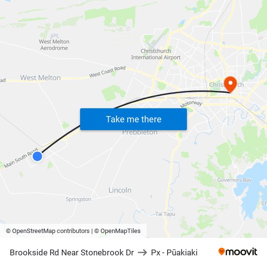 Brookside Rd Near Stonebrook Dr to Px - Pūakiaki map