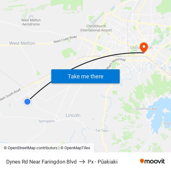 Dynes Rd Near Faringdon Blvd to Px - Pūakiaki map