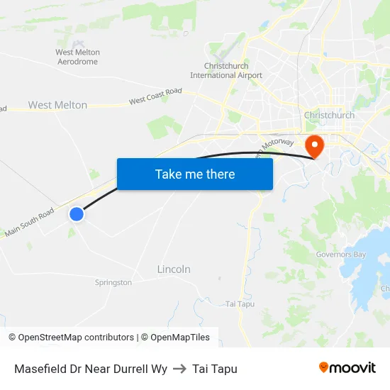 Masefield Dr Near Durrell Wy to Tai Tapu map
