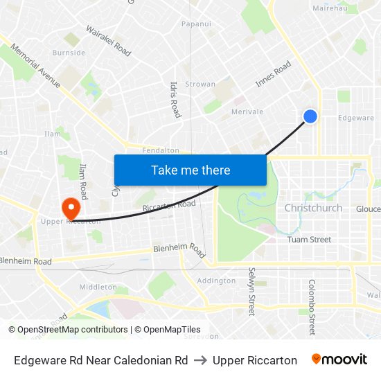 Edgeware Rd Near Caledonian Rd to Upper Riccarton map