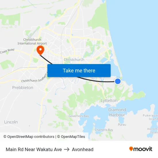 Main Rd Near Wakatu Ave to Avonhead map
