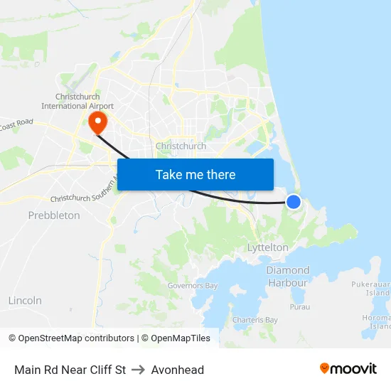 Main Rd Near Cliff St to Avonhead map