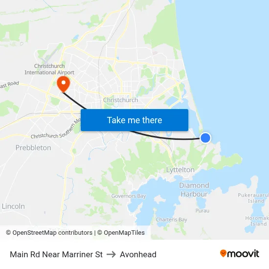 Main Rd Near Marriner St to Avonhead map
