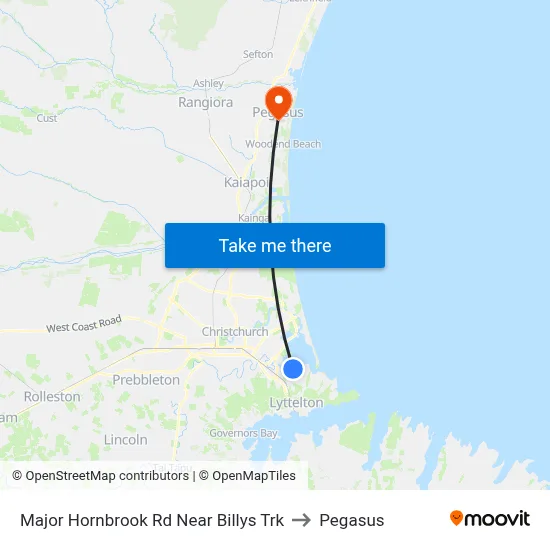 Major Hornbrook Rd Near Billys Trk to Pegasus map