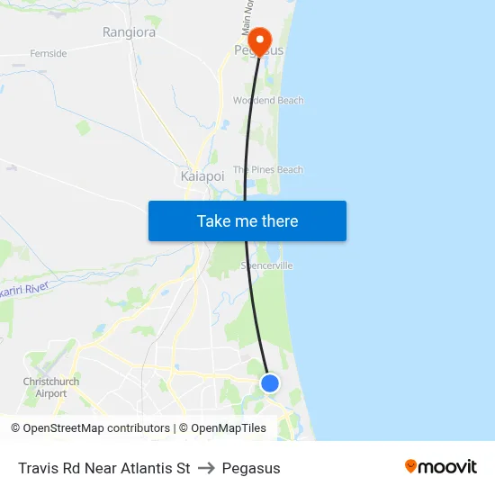 Travis Rd Near Atlantis St to Pegasus map