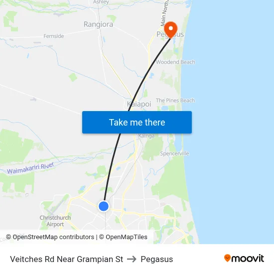 Veitches Rd Near Grampian St to Pegasus map
