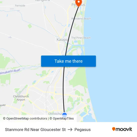 Stanmore Rd Near Gloucester St to Pegasus map