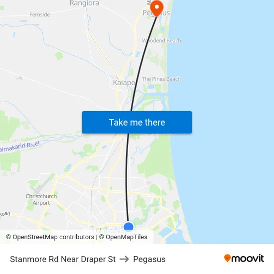 Stanmore Rd Near Draper St to Pegasus map