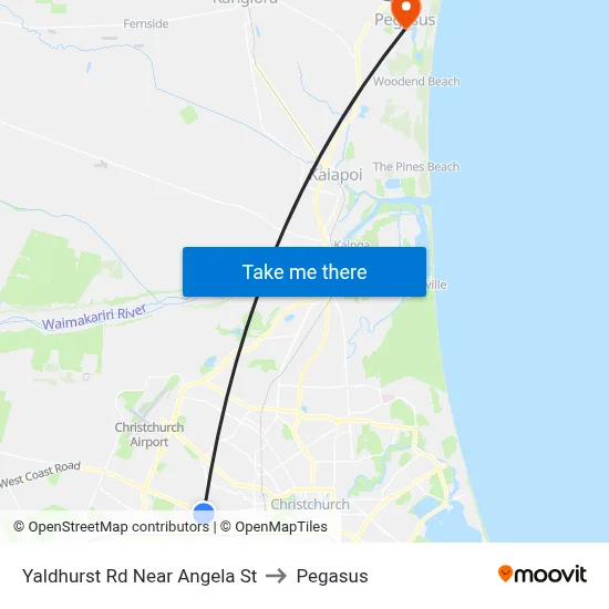 Yaldhurst Rd Near Angela St to Pegasus map