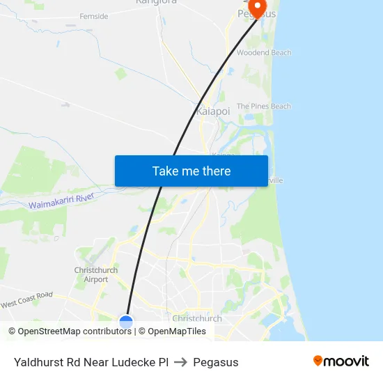 Yaldhurst Rd Near Ludecke Pl to Pegasus map