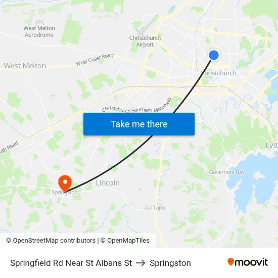 Springfield Rd Near St Albans St to Springston map