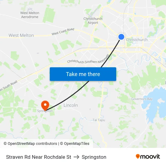 Straven Rd Near Rochdale St to Springston map