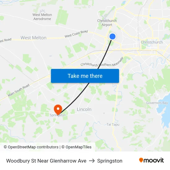 Woodbury St Near Glenharrow Ave to Springston map