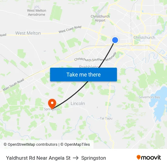 Yaldhurst Rd Near Angela St to Springston map