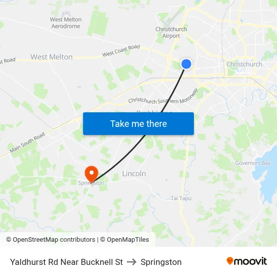 Yaldhurst Rd Near Bucknell St to Springston map