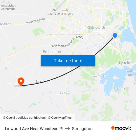 Linwood Ave Near Wanstead Pl to Springston map