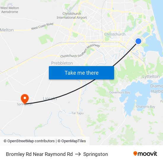 Bromley Rd Near Raymond Rd to Springston map