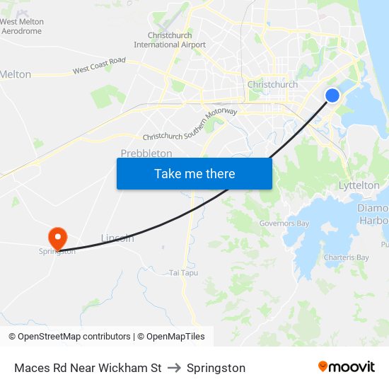 Maces Rd Near Wickham St to Springston map