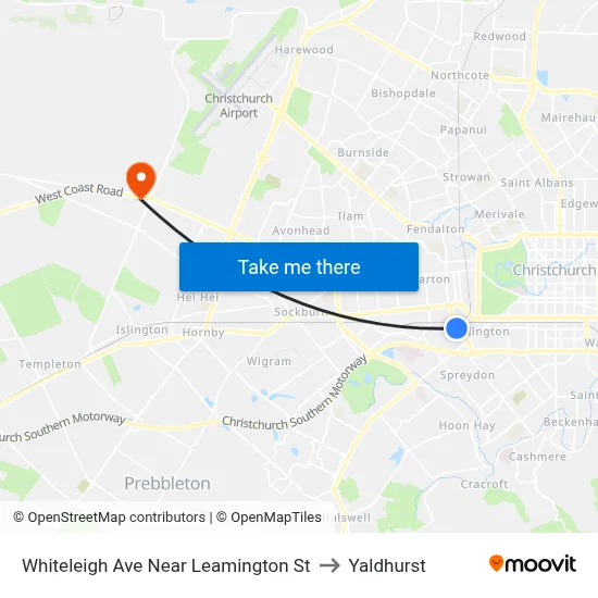 Whiteleigh Ave Near Leamington St to Yaldhurst map