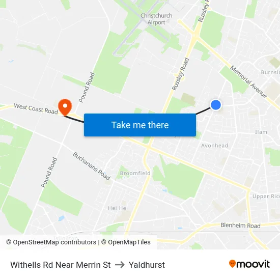 Withells Rd Near Merrin St to Yaldhurst map