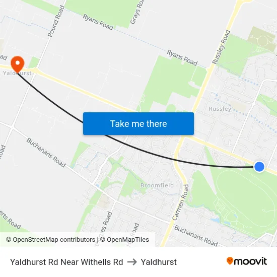 Yaldhurst Rd Near Withells Rd to Yaldhurst map