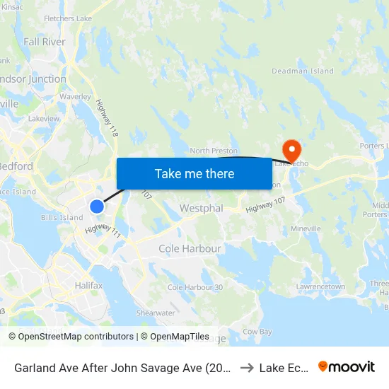 Garland Ave After John Savage Ave (2085) to Lake Echo map