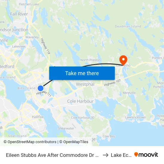 Eileen Stubbs Ave After Commodore Dr (2102) to Lake Echo map
