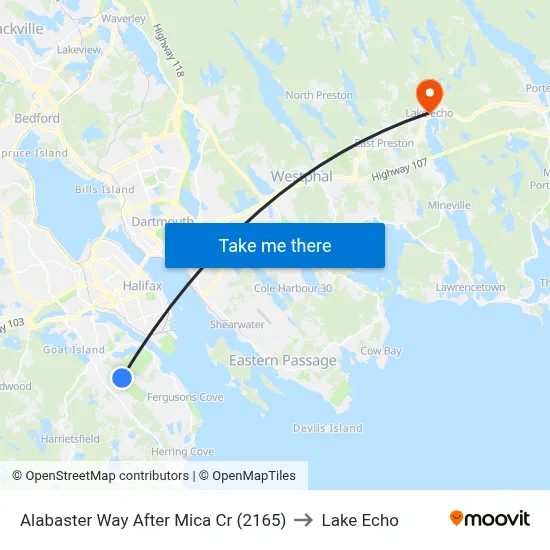 Alabaster Way After Mica Cr (2165) to Lake Echo map