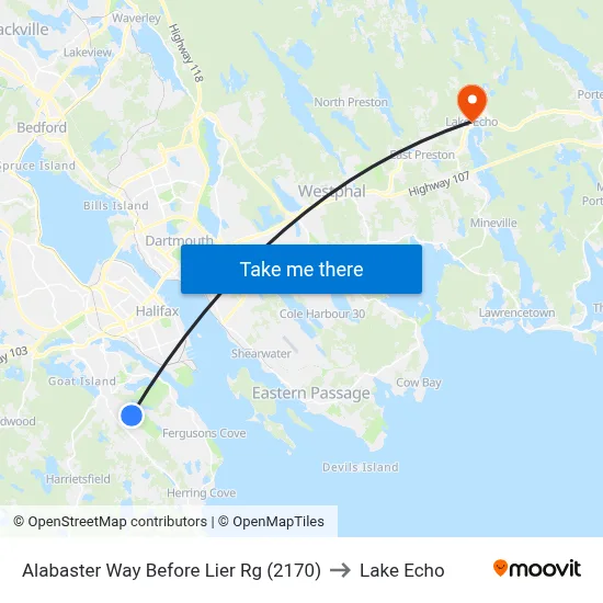 Alabaster Way Before Lier Rg (2170) to Lake Echo map